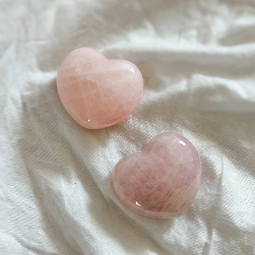 cuore in Quarzo Rosa